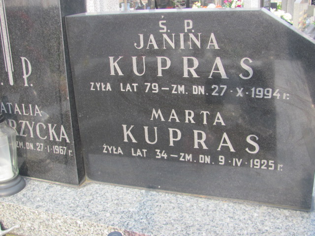 Marta Kupras Warka - Grobonet - Wyszukiwarka osób pochowanych