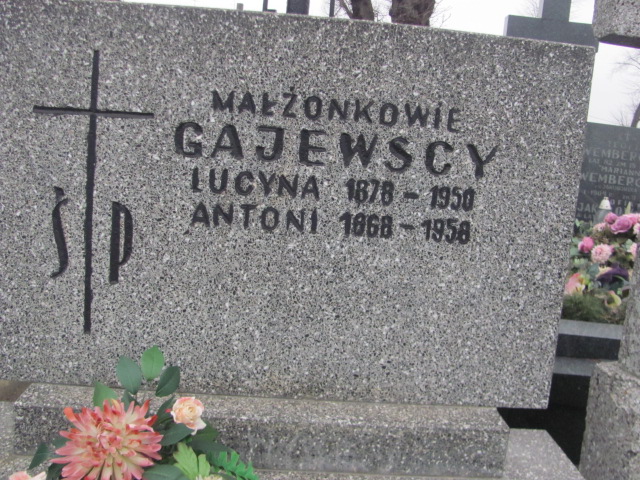Lucyna Gajewska 1878 Warka - Grobonet - Wyszukiwarka osób pochowanych