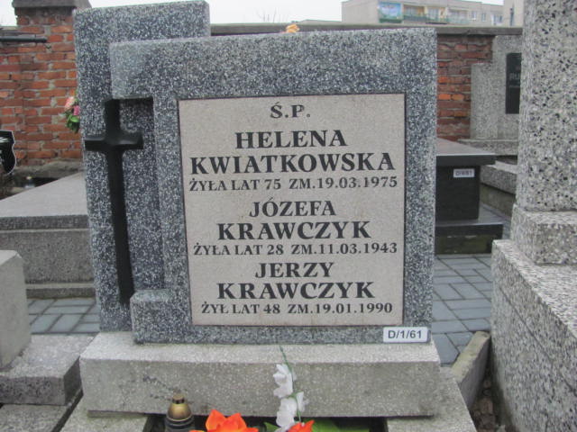 Jerzy Antoni Krawczyk 1942 Warka parafialny - Grobonet - Wyszukiwarka osób pochowanych