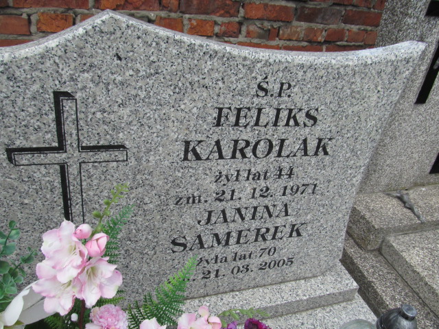 Feliks Karolak 1927 Warka - Grobonet - Wyszukiwarka osób pochowanych