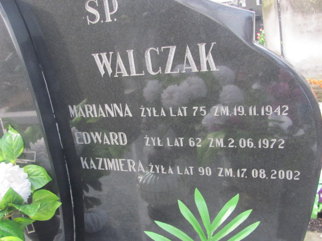 Kazimiera Walczak 1912 Warka - Grobonet - Wyszukiwarka osób pochowanych