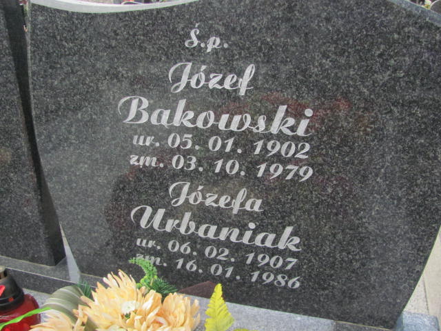 Józef Bąkowski 1902 Warka - Grobonet - Wyszukiwarka osób pochowanych